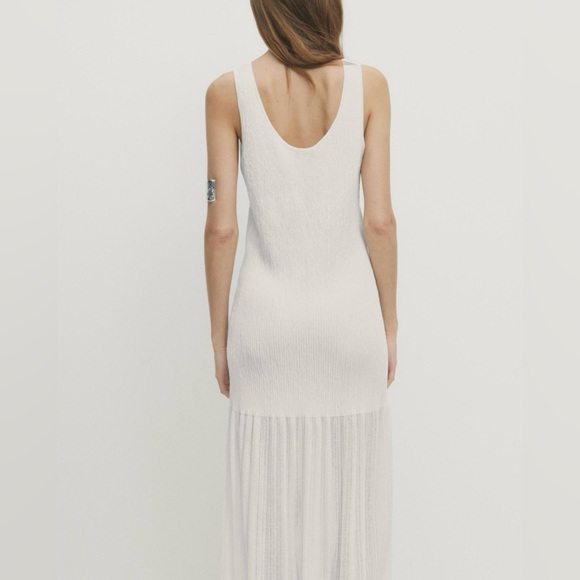 Massimo Dutti White Knit Maxi - Picture 3 of 6